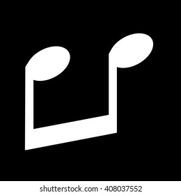 Musical note icon Illustration design