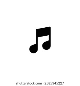 Musical note icon isolated on white background. Melody symbol modern, simple, vector, icon for website design, mobile app, ui. Vector Illustration