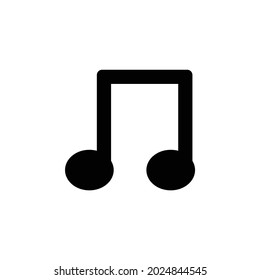 icono de nota musical, vector de música, ilustración de nota