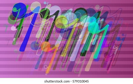 musical note icon pattern