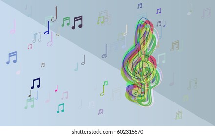 musical note icon pattern