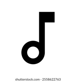 Musical note icon set. Vector illustration.