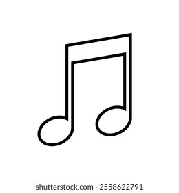Musical note icon set. Vector illustration.