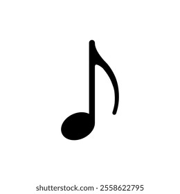 Musical note icon set. Vector illustration.