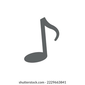 Musical note icon for sheet music.
