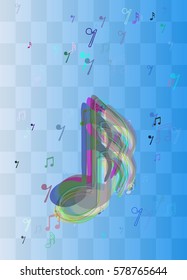 musical note icon texture