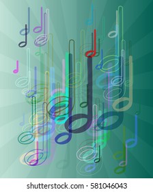 musical note icon texture