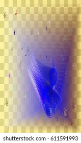 musical note icon texture
