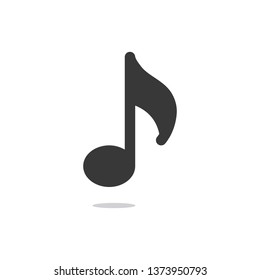 Musical note icon vector