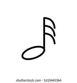 Musical note icon vector design template