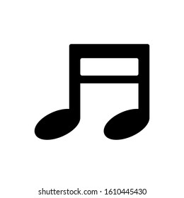 Musical note icon vector design template