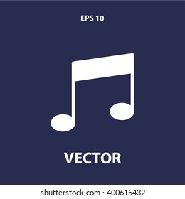 musical note icon. vector eps10 icon
