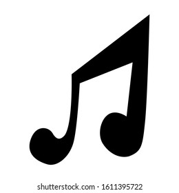 Musical note icon vector in flat design template