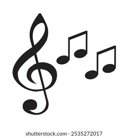 musikalische Note Symbol Vektorgrafik Designvorlage