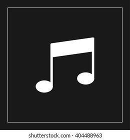 musical note icon. musical note vector illustration