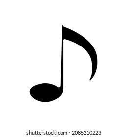 Vector de iconos de notas musicales sobre fondo blanco