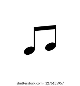 musical note icon vector. musical note sign on white background. musical note icon for web and app