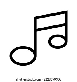 Musical Note Icon Vector Symbol Design Illustration