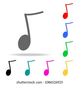 musical note icons. Elements of human web colored icons. Premium quality graphic design icon. Simple icon for websites, web design, mobile app, info graphics on white background
