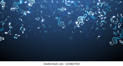 Musical note icons vector pattern. Sound composition signs burst. Disco music concept. Creative note icons signs with treble clef. Banner background.