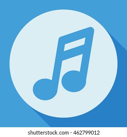 Musical note icon.Vector.