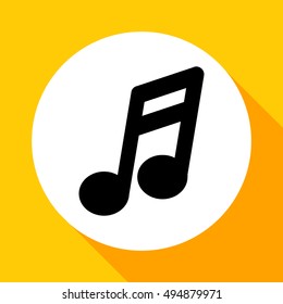 Musical note icon.Vector.