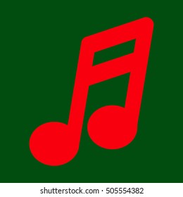 Musical note icon.Vector.
