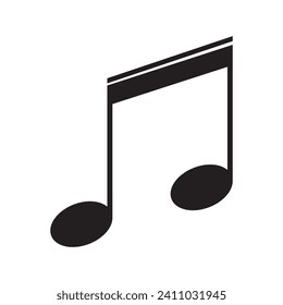 Musical note icon,vector design template