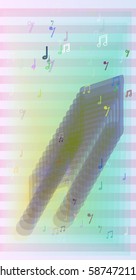 musical note idea background