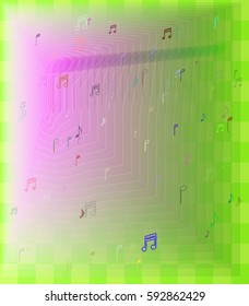 musical note idea background
