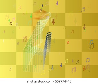 musical note idea texture