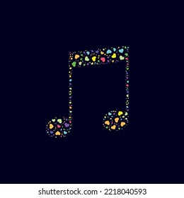 Musical note illustration design art