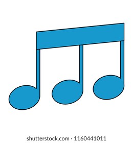 musical note isolated icon