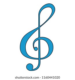 musical note isolated icon