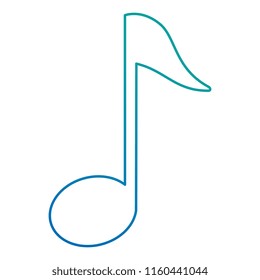 musical note isolated icon