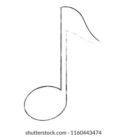 musical note isolated icon
