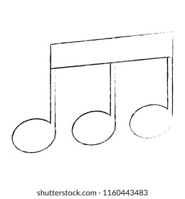 musical note isolated icon