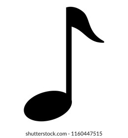 musical note isolated icon