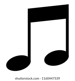 musical note isolated icon