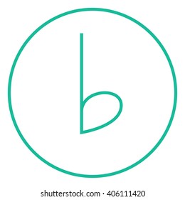 Icono de la línea de nota musical.