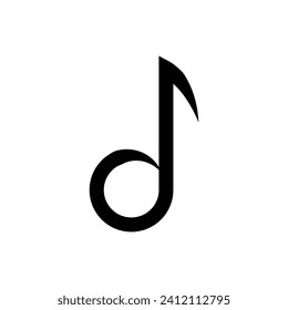 diseño de ilustración vectorial de logotipo de notas musicales