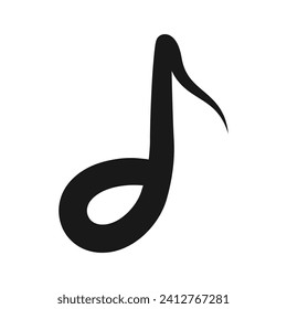 musical note logo vector illustration design
