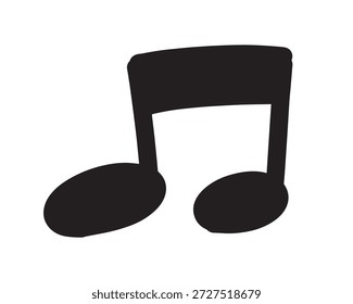 Musikalische Note, Melodie, einfaches Symbol