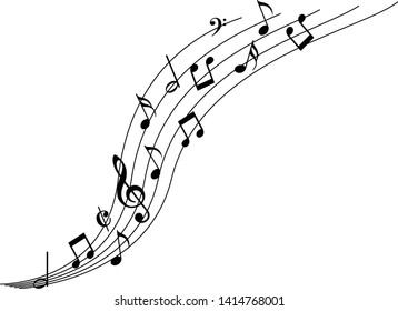 Musical note music symbol vector illustration