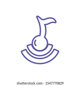 musical note on white background vector illustration design