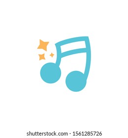 musical note on white background vector illustration design