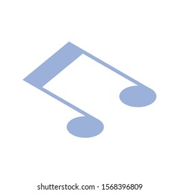 musical note on white background vector illustration design