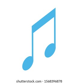 musical note on white background vector illustration design