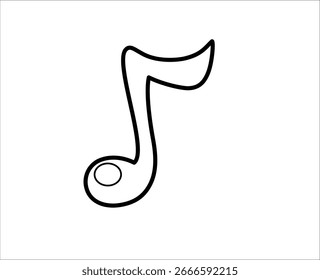 Elemento de estrutura de tópicos da nota musical. Ilustração isolada de vetor.
