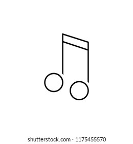 musical note outline icon